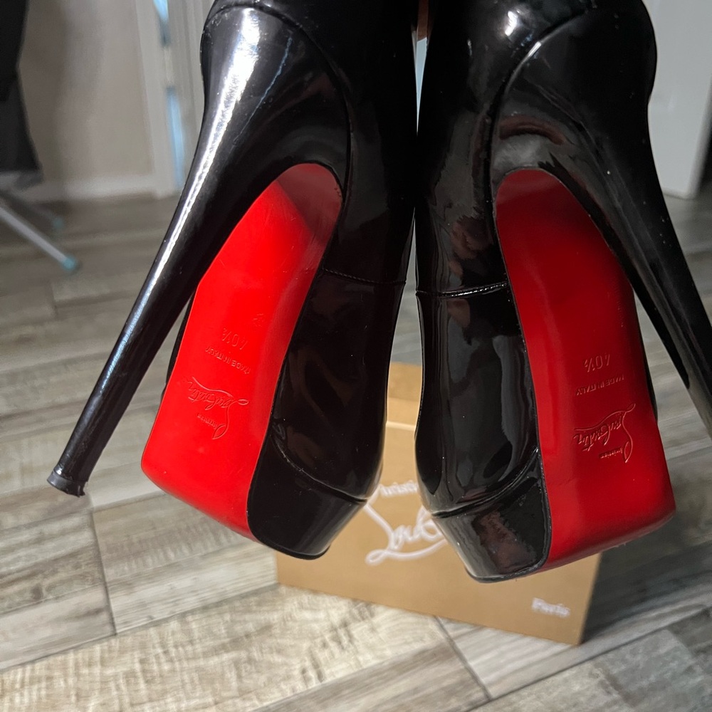 Christian Louboutin Glossy Black Heels